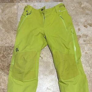 Men's Lime Green Ski Pants